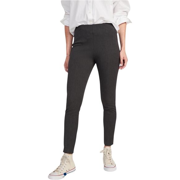 Old Navy High-Rise Pixie Ankle Pants, Black Slim Fit Pull-On, Women's Size 14 - Picture 1 of 5